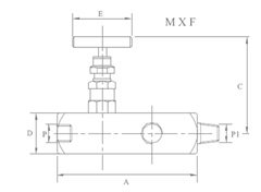 GAUGE ROOT VALVE-EXTRA LONG LENGTH 6000 psi and 10000psi 